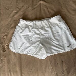 Nike Women's White Athletic Shorts